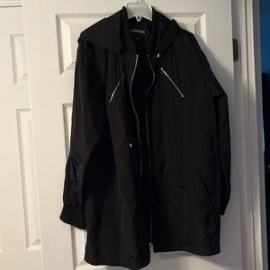 Rain jacket with hood